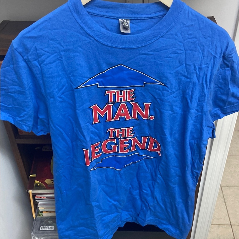 The Man ⬆️ the Legend ⬇️ Blue Graphic T-Shirt